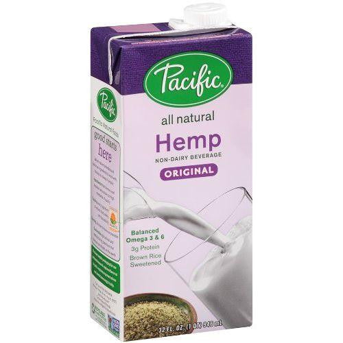 Pacific Natural Foods Hemp Milk, Original, 32 Oz (Pack of 12)