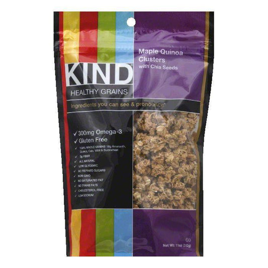 Kind Maple Quinoa with Chia Seeds Clusters, 11 Oz (Pack of 6)