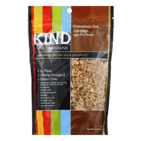 Kind Cinnamon Oat Clusters with Flax Seeds, 11 OZ (Pack of 6)