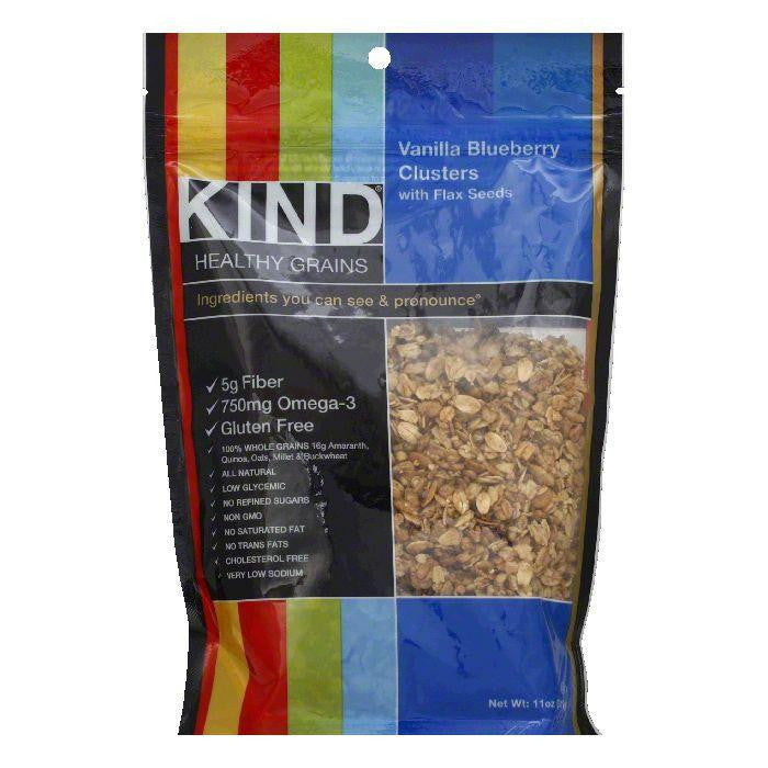 Kind Vanilla Blueberry Clusters with Flax Seeds, 11 OZ (Pack of 6)