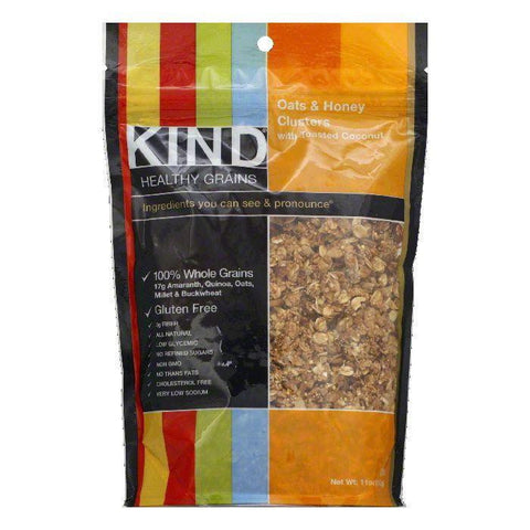Kind Oats & Honey Clusters with Toasted Coconut, 11 OZ (Pack of 6)
