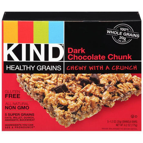 KIND Dark Chocolate Chunk 5-1.2 Oz Granola Bars (Pack of 8)