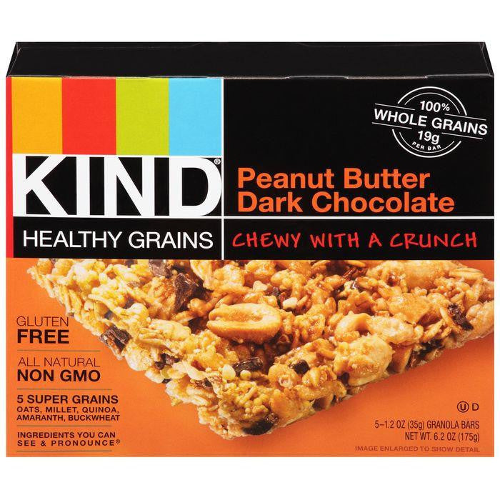 KIND Peanut Butter Dark Chocolate 5-1.2 Oz Granola Bars (Pack of 8)