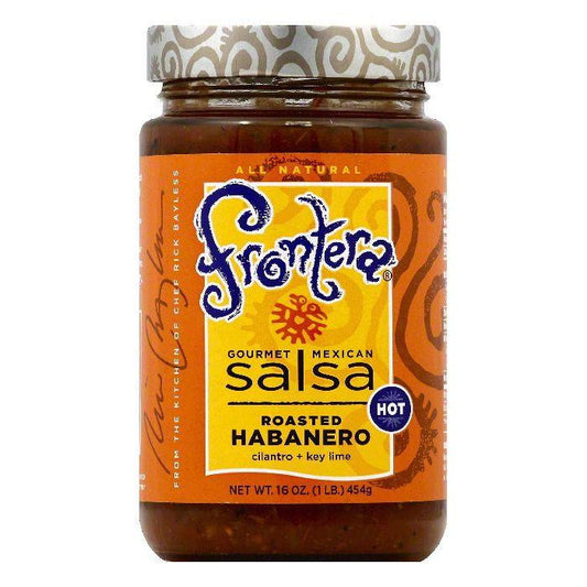 Frontera Hot Roasted Habanero Gourmet Mexican Salsa, 16 OZ (Pack of 6)