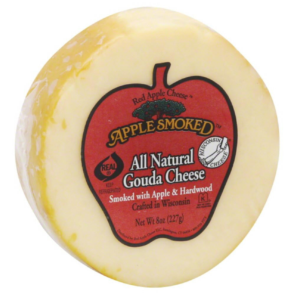 Red Apple Cheese Apple Smoked Gouda Cheese, 8 Oz (Pack of 14)