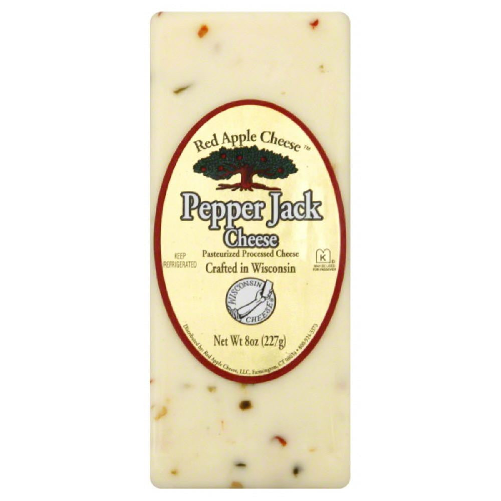 Red Apple Cheese Pepper Jack Cheese, 8 Oz (Pack of 12)