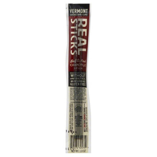 Vermont Smoke And Cure Beef & Pork Chipotle Stick, 1 Oz (Pack of 24)