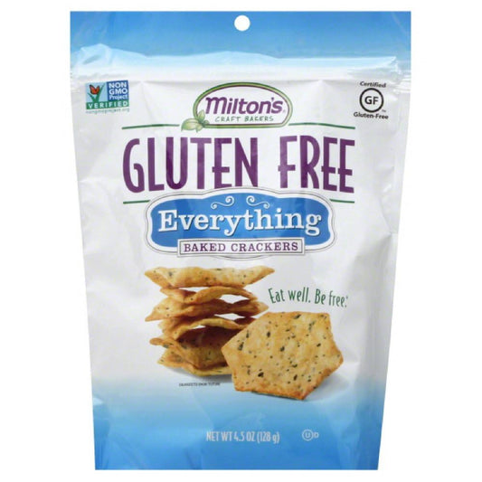 Miltons Everything Baked Crackers, 4.5 Oz (Pack of 12)