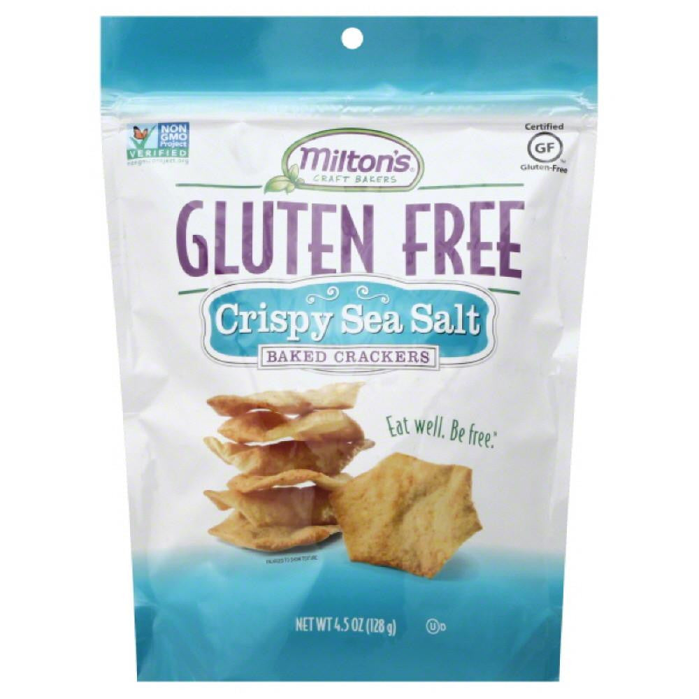 Miltons Crispy Sea Salt Baked Crackers, 4.5 Oz (Pack of 12)