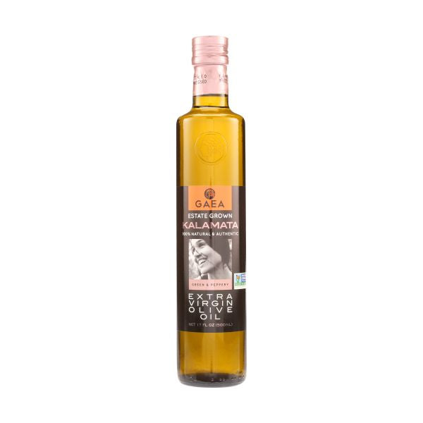 GAEA Estate Grown Kalamata Extra Virgin Olive Oil, 17 OZ (Pack of 6)