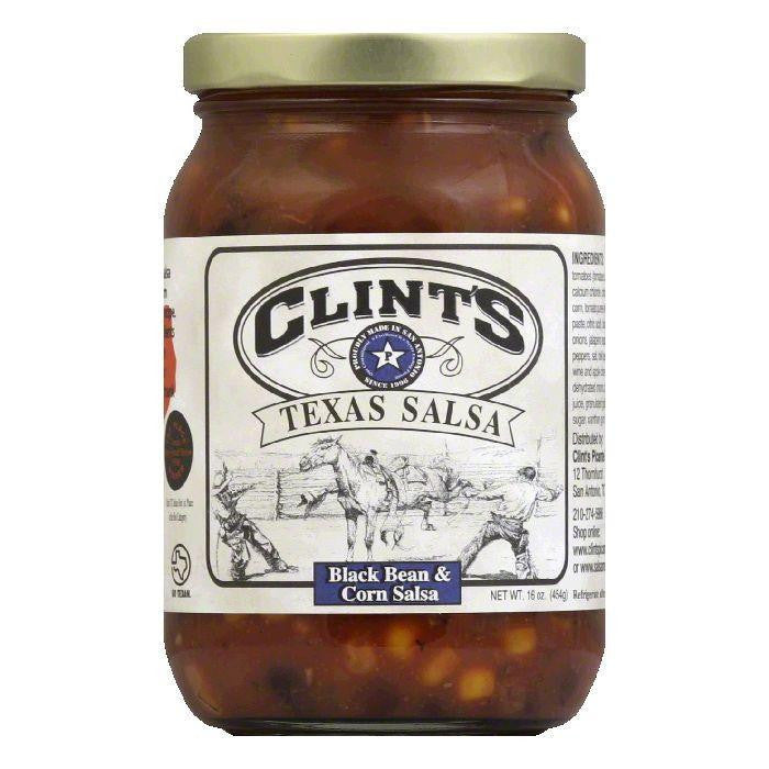 Clints Black Bean and Corn Salsa, 16 OZ (Pack of 6)