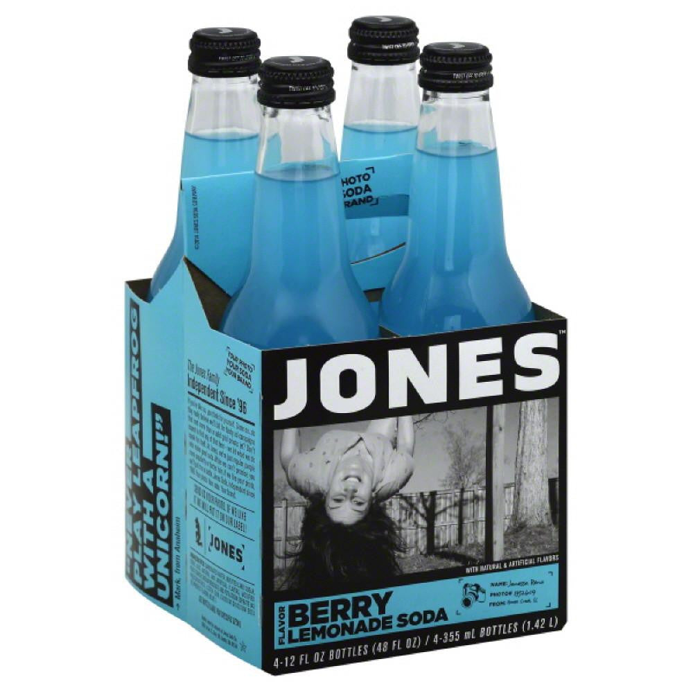 Jones Berry Lemonade Flavor Soda, 48 Fo (Pack of 6)