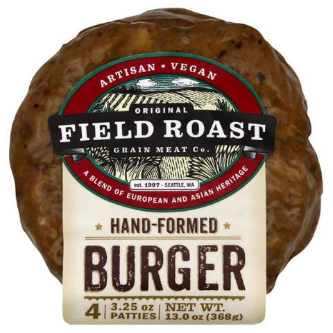 Field Roast Hand-Formed Burger, 13 Oz (Pack of 12)