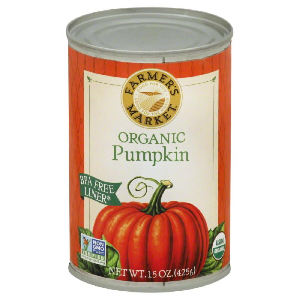 Farmers Market Organic Pumpkin, 15 Oz (Pack of 12)