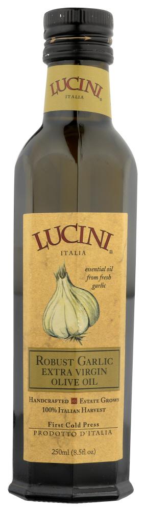 Lucini Robust Garlic Extra Virgin Olive Oil, 8.5 OZ (Pack of 6)