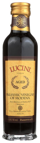 Lucini Aged Balsamic Vinegar of Modena, 8.5 OZ (Pack of 6)