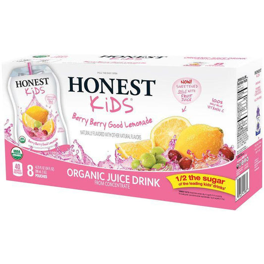 Honest Kids Berry Berry Good Lemonade Organic Juice Drink 54 fl. Oz (Pack of 4)
