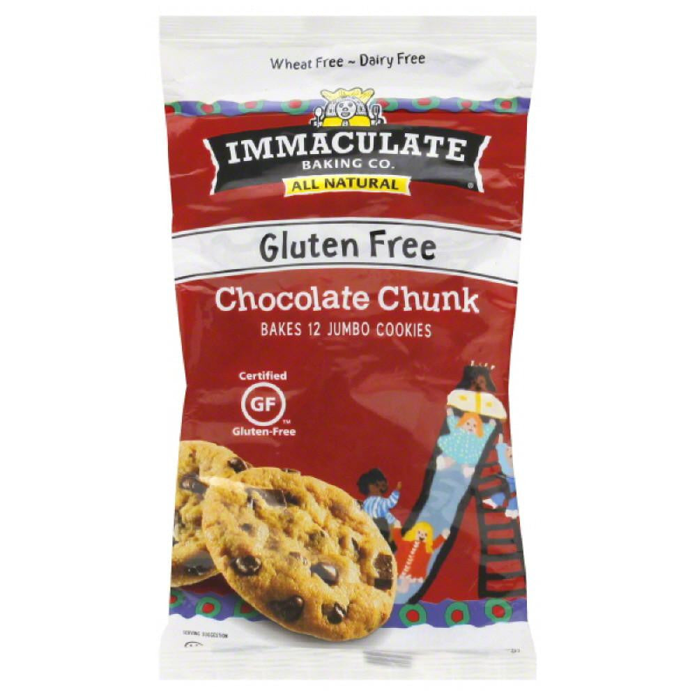 Immaculate Baking Chocolate Chunk Gluten Free Cookie Dough, 14 Oz (Pack of 6)