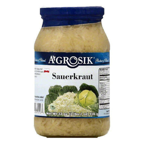 Agrosik Sauerkraut, 33 OZ (Pack of 12)