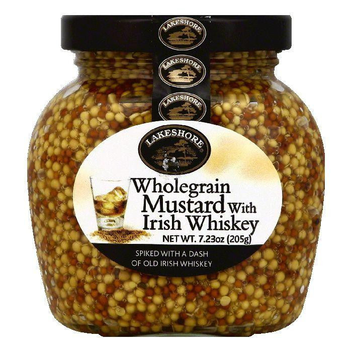 Lakeshore Wholegrain Mustard with Irish Whiskey, 7.23 OZ (Pack of 6)