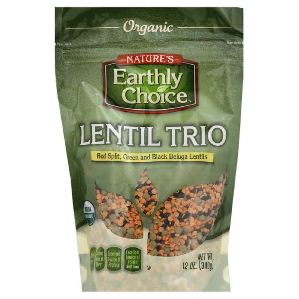 Natures Earthly Choice Organic Lentil Trio, 12 Oz (Pack of 6)