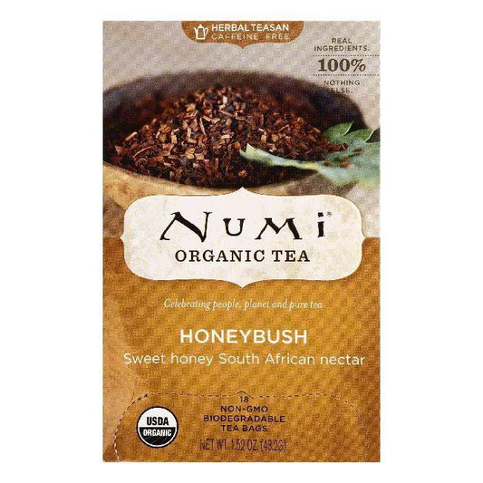 Numi Bags Caffeine Free Honeybush Organic Tea, 18 ea (Pack of 6)