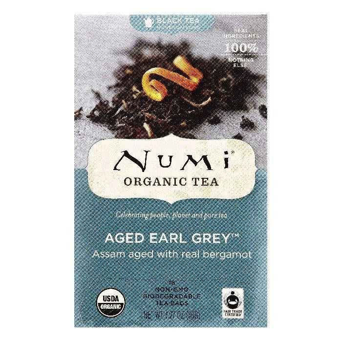 Numi Bags Aged Earl Grey Black Tea, 18 ea (Pack of 6)