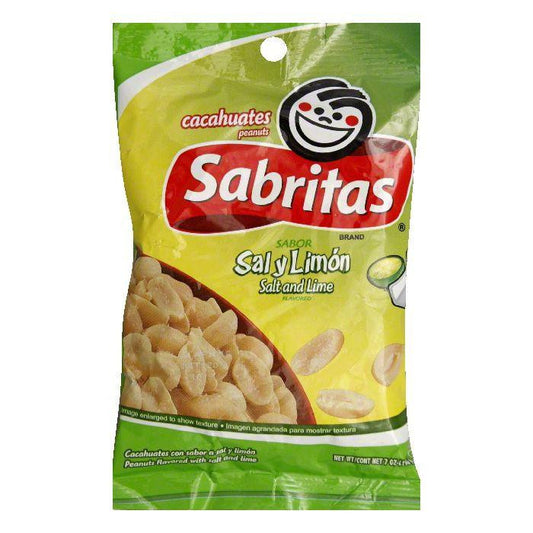 Sabritas Salt And Lime Peanuts, 7 OZ (Pack of 12)