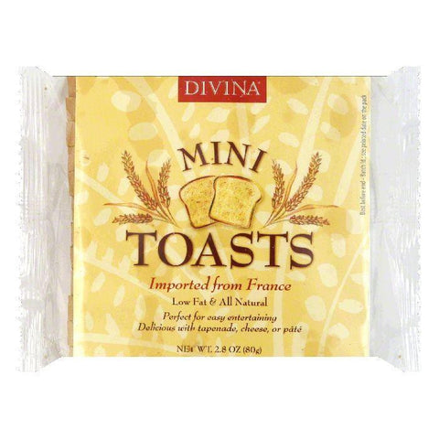 Divina Mini Toasts, 2.82 OZ (Pack of 24)