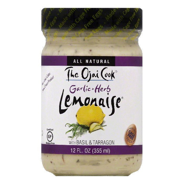 Ojai Cook Garlic & Herb Lemonaise, 12 OZ (Pack of 6)