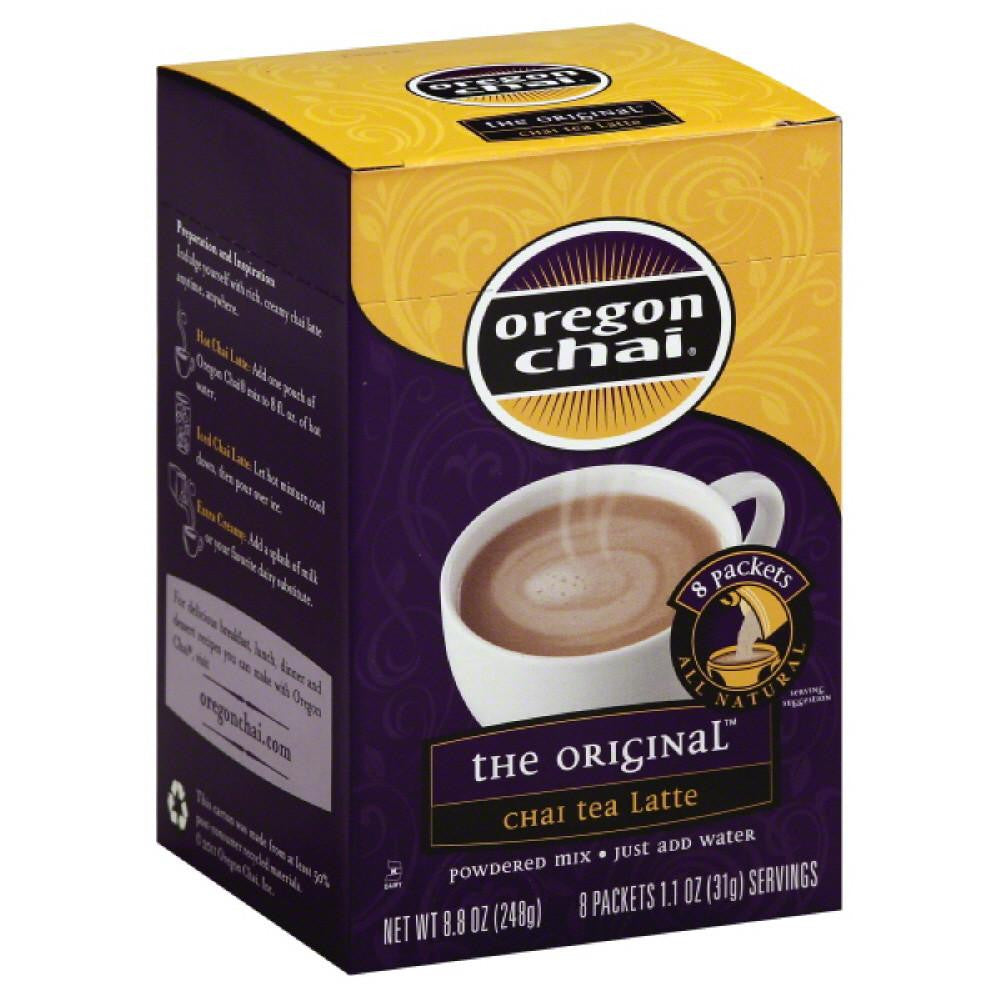 Oregon Chai The Original Powdered Mix Chai Tea Latte, 8 Pc (Pack of 6)