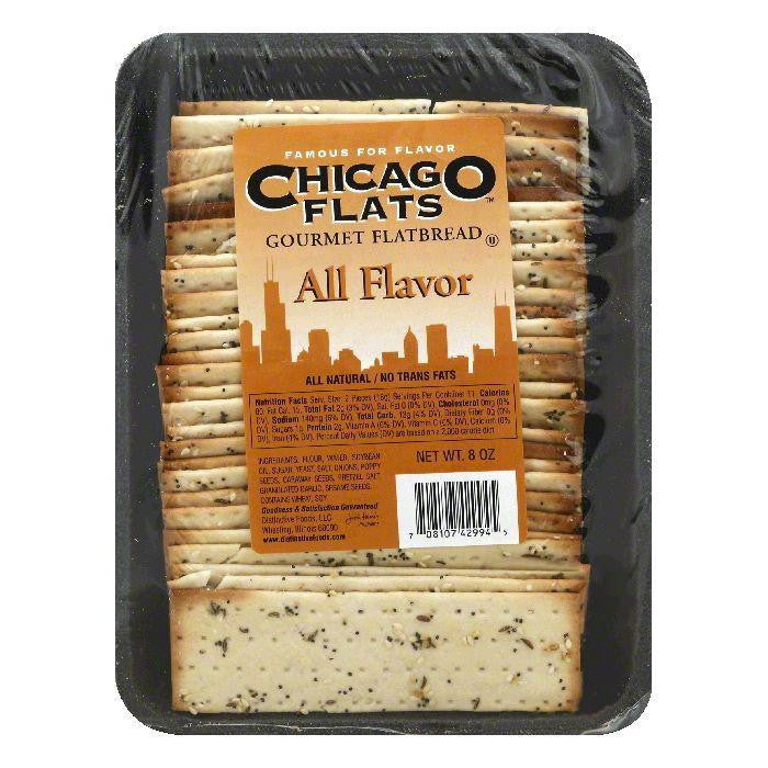 Chicago Flats All Flavor Gourmet Flatbread, 8 OZ (Pack of 10)