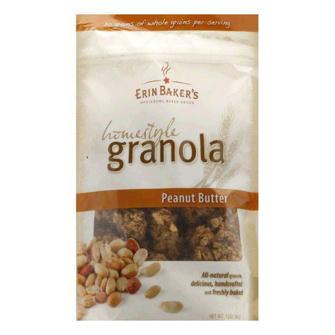 Erin Baker's Homestyle Granola Peanut Butter, 12 OZ (Pack of 6)
