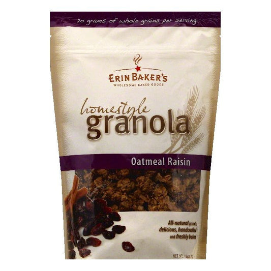 Erin Bakers Oatmeal Raisin Homestyle Granola, 12 OZ (Pack of 6)