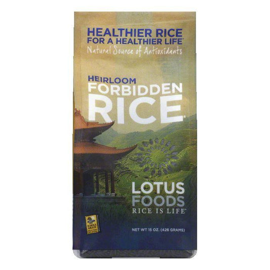 Lotus Foods Forbidden Black Rice, 15 OZ (Pack of 6)