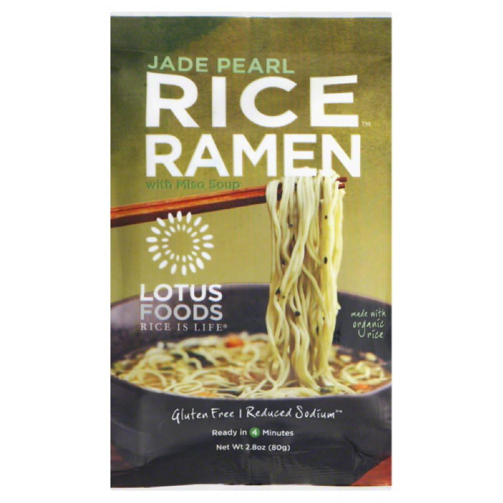 Lotus Foods Jade Pearl with Miso Soup Rice Ramen, 2.8 Oz (Pack of 10)