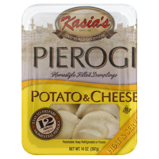 Kasias Potato & Cheese Pierogies, 14 Oz (Pack of 6)
