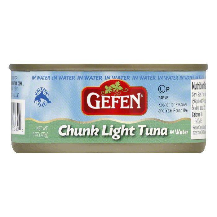 Gefen Tuna Chunk Light in Water Passover, 6 OZ (Pack of 48)