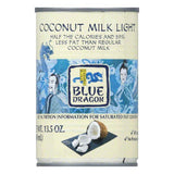 Blue Dragon Light Coconut Milk, 13.5 OZ (Pack of 12)