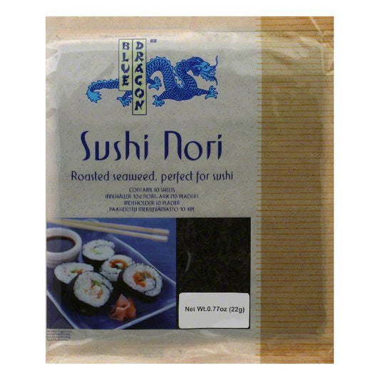 Blue Dragon Sushi Nori, 0.77 OZ (Pack of 10)
