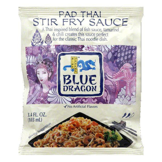 Blue Dragon Pad Thai Stir Fry Sauce, 3.4 Oz (Pack of 12)