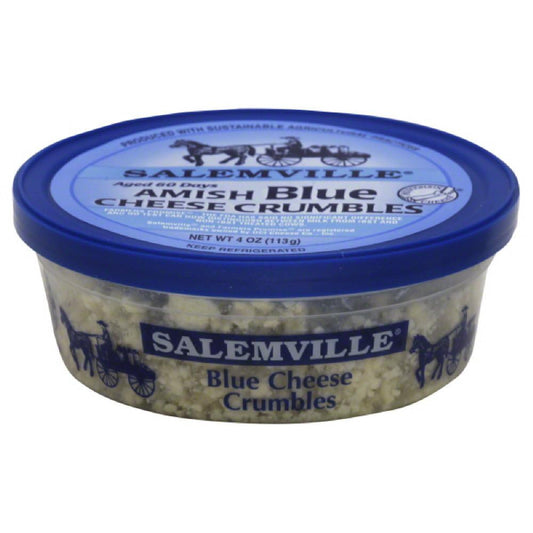 Salemville Amish Blue Cheese Crumbles, 4 Oz (Pack of 12)