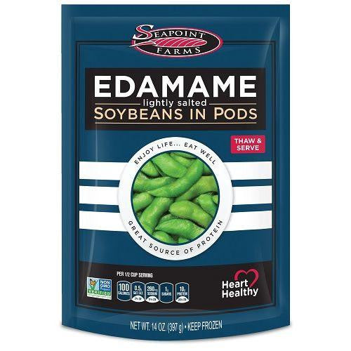 Seapoint Farms Lightly Salted Edamame, 14 Oz (Pack of 12)