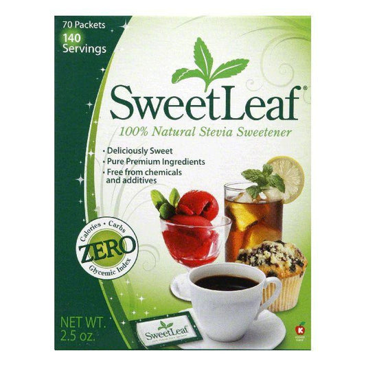 Sweetleaf Sweetener Packets 70 ct, 70 PC  (Pack of 6)