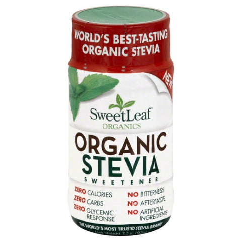 SweetLeaf Organic Stevia Sweetener, 3.2 Oz (Pack of 6)