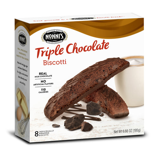 Nonni's Triple Chocolate Biscotti 6.88 oz (Pack of 6)