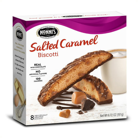 Nonni's Salted Caramel Biscotti 6.88 oz (Pack of 6)