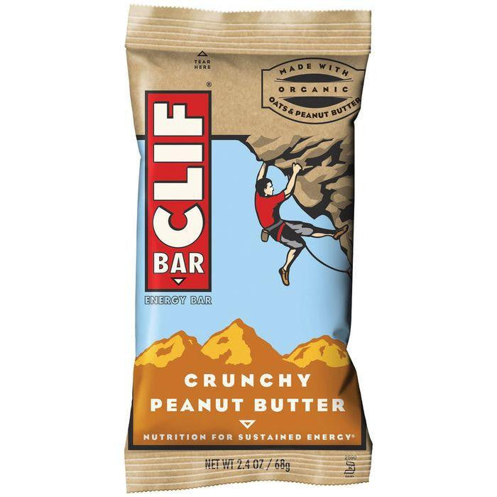 CLIF Bar Crunchy Peanut Butter Energy Bar 2.4 Oz (Pack of 12)