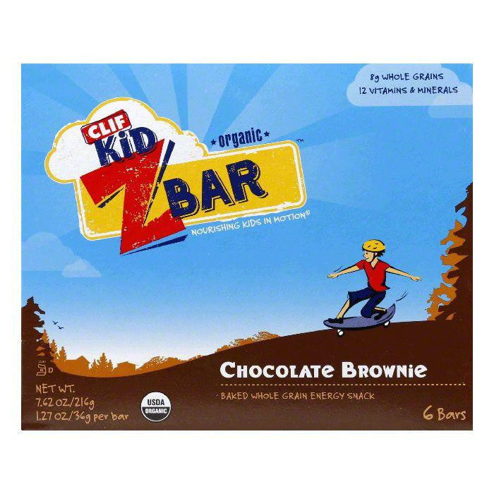Clif Bar Organic ZBar Chocolate Brownie, 7.62 OZ  (Pack of 9)