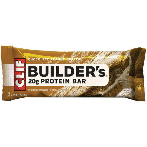 CLIF Builder's Chocolate Peanut Butter Protein Bar 2.4 Oz (Pack of 12)